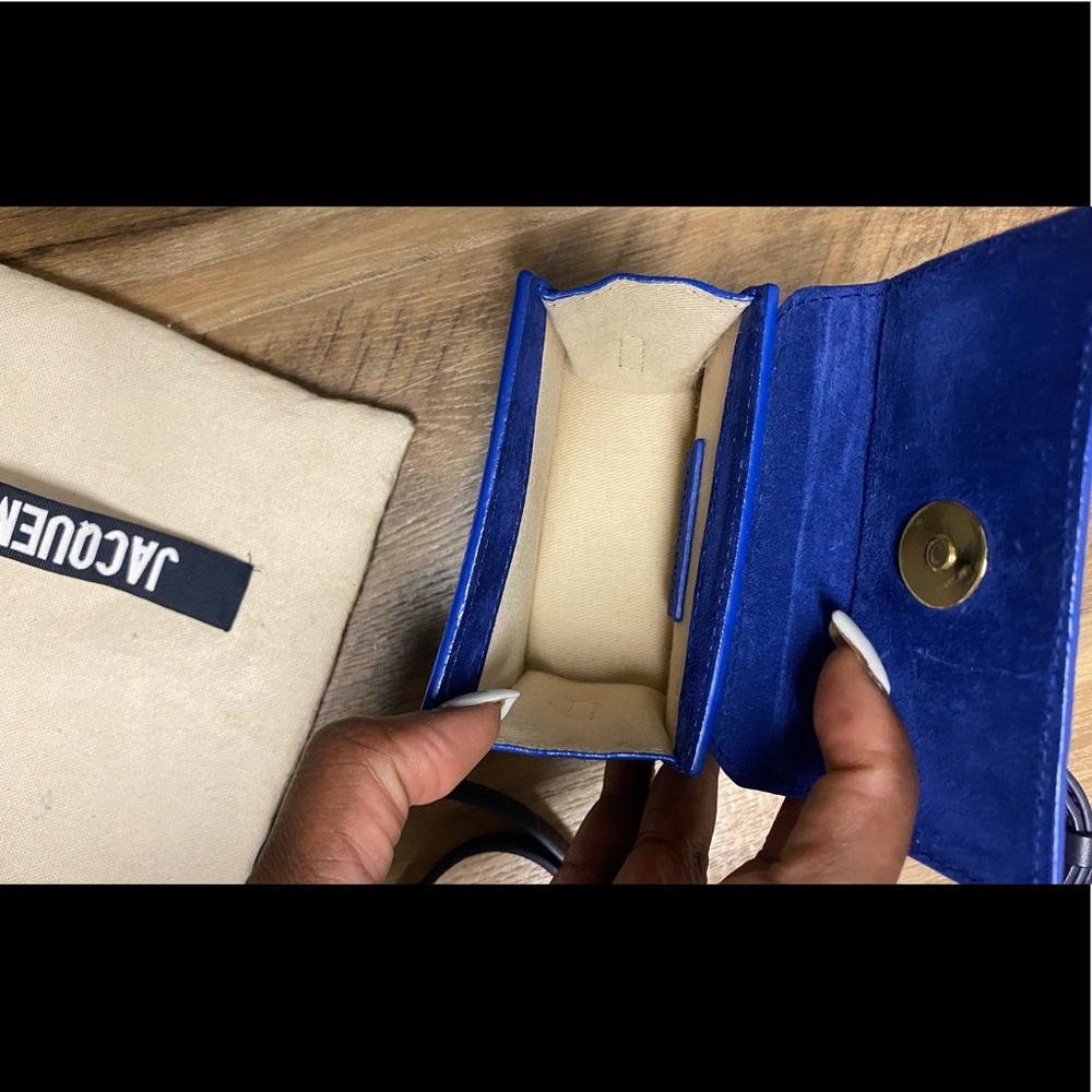 Jacquemus blue Le Chiquito mini Leather Top Handle Bag - Picture 3 of 5